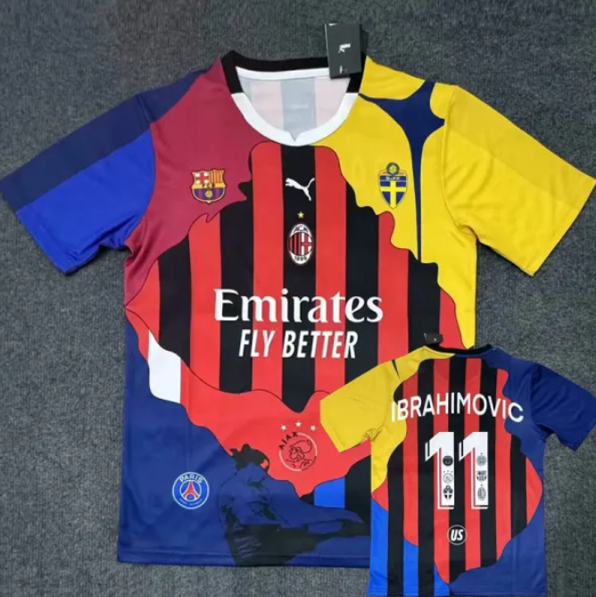 Maillot de football Ibrahimovic n° 11 édition spéciale 25-26