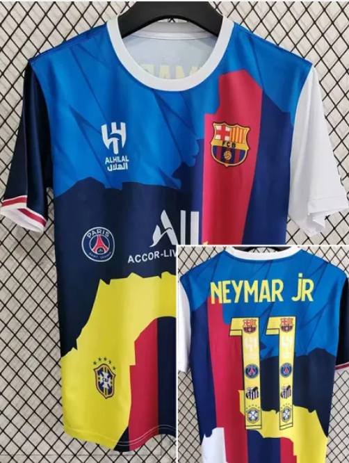 Maillot de football NEYMAR JR #11 Édition spéciale 2025-2026 pour supporters