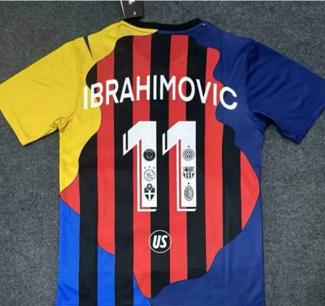 Maillot de football Ibrahimovic n° 11 édition spéciale 25-26