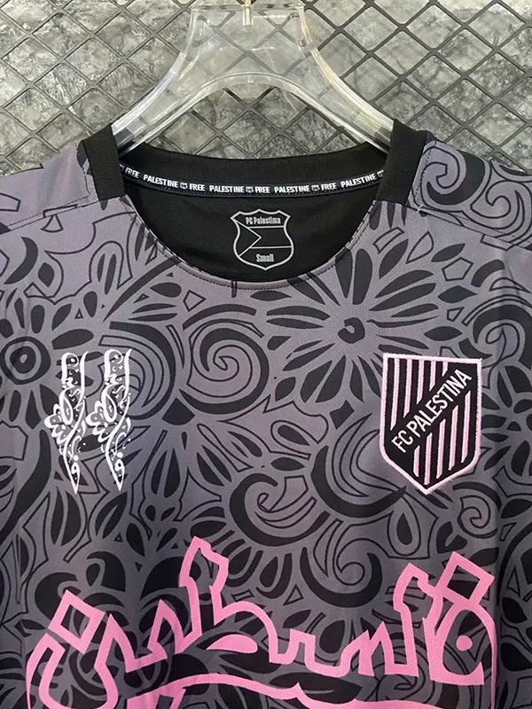 Maillots d'entraînement Palestine FC 2024-2025, gris et noir