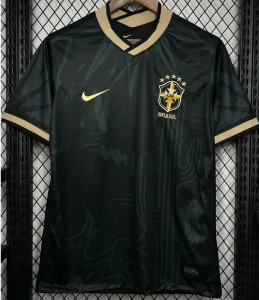 Maillot de supporters du Brésil noir 2022-2023