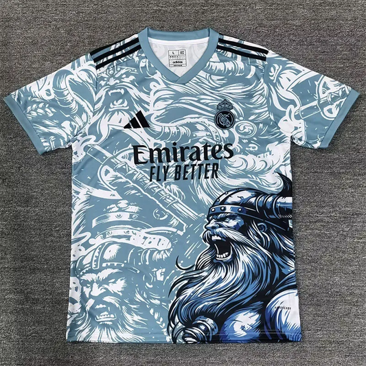 Maillots d'entraînement des supporters RMA bleus édition spéciale 25-26