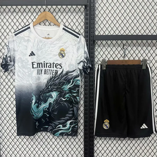 Maillot d'entraînement RMA 25-26, blanc et noir, édition spéciale